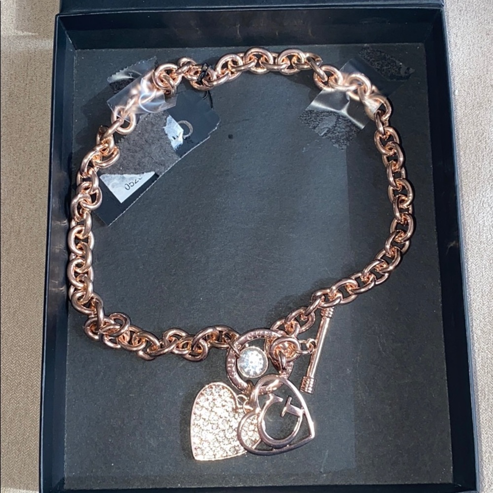 Guess Logo Link Necklace